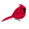 Northlight Cardinal Bird Clip-on Christmas Ornament - 5" - Red and Black